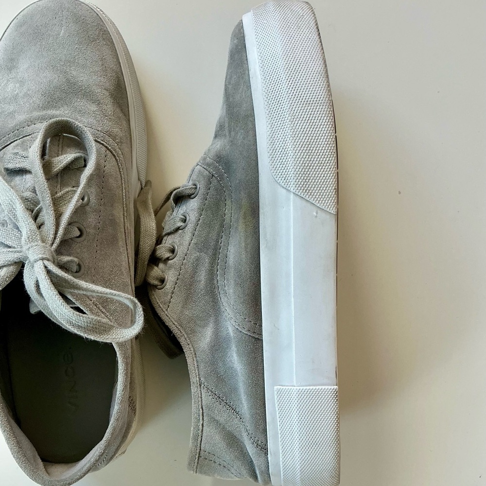 Vince Copely Suede Platform Sneakers Sz 6.5 - Picture 10 of 13